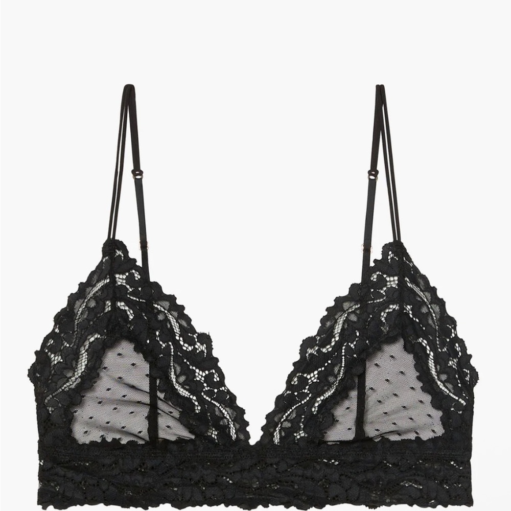 🆕 Savage X Fenty Black Mesh Bralette - Size: S